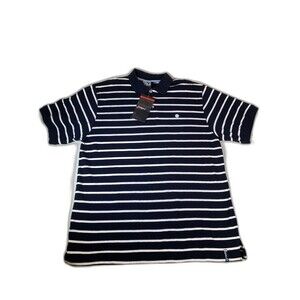 Vintage Y2k Southpole Mens Size XXL Nwt  Striped Polo Shirt Goth Grudge Skater